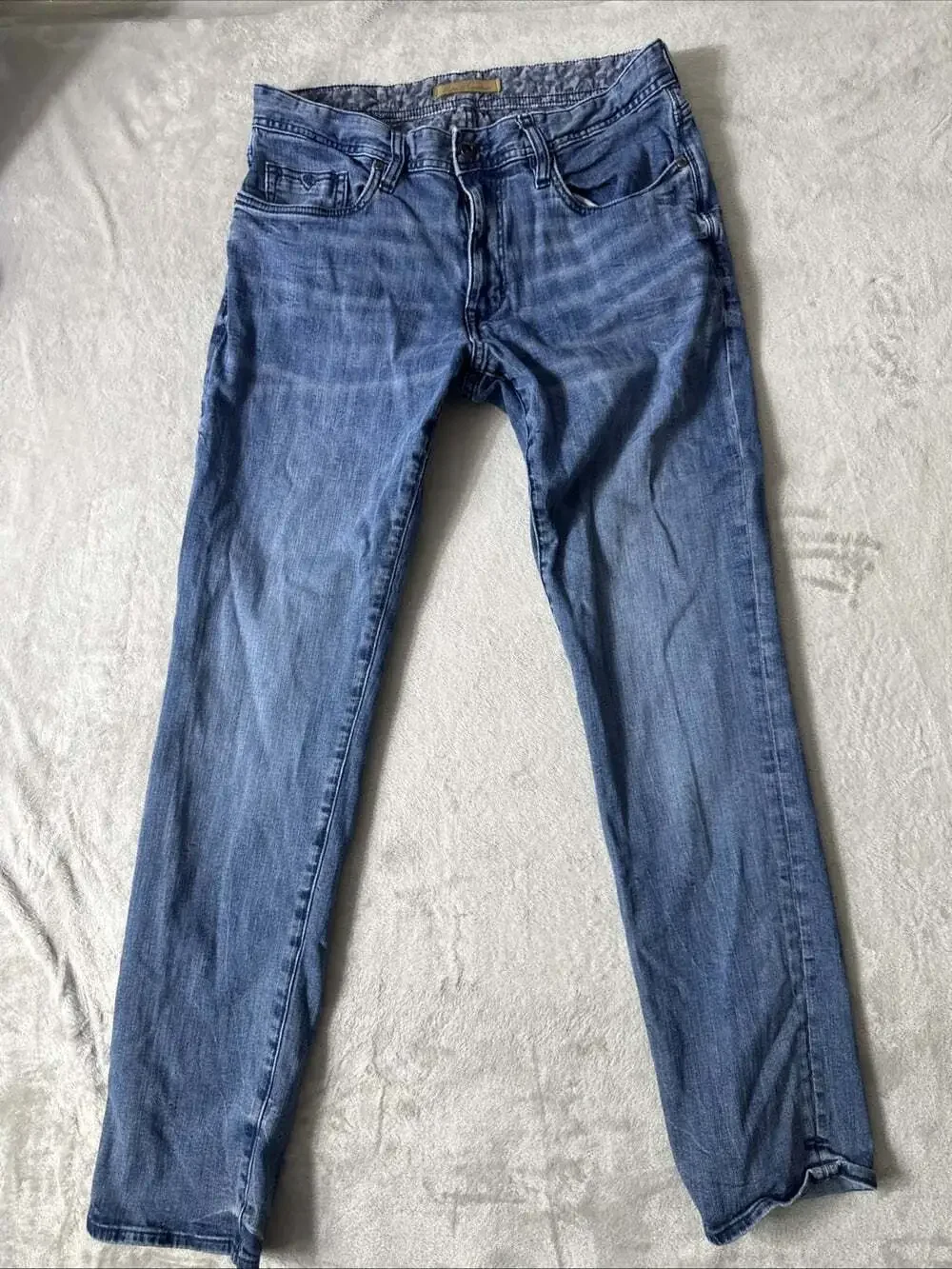 Robert Graham Men’s Jeans 32x32 Blue Denim Straight Leg Medium Wash